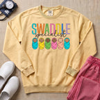 NICU Postpartum Nurse Swaddle Specialist Sweatshirt - Butter Comfort Colors Sweatshirt | HugTee