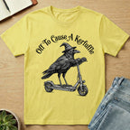 Off To Cause A Kerfuffle Crow T-shirt