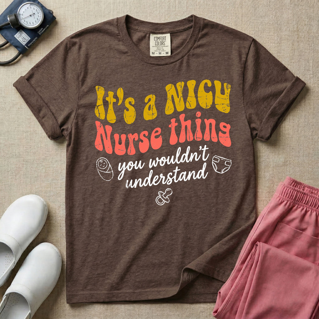 It's A NICU Nurse Thing Retro Funny T-Shirt-T-Shirt-HugTee