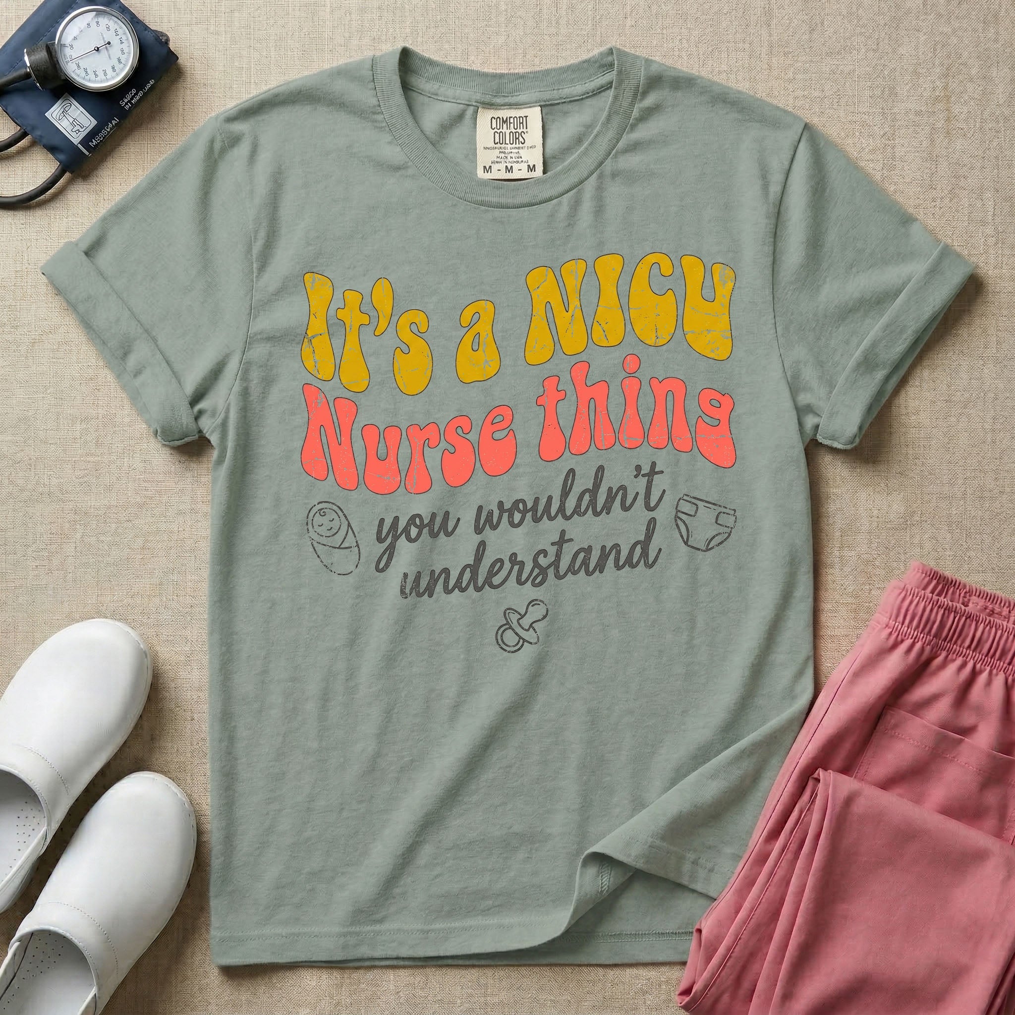 It's A NICU Nurse Thing Retro Funny T-Shirt-T-Shirt-HugTee