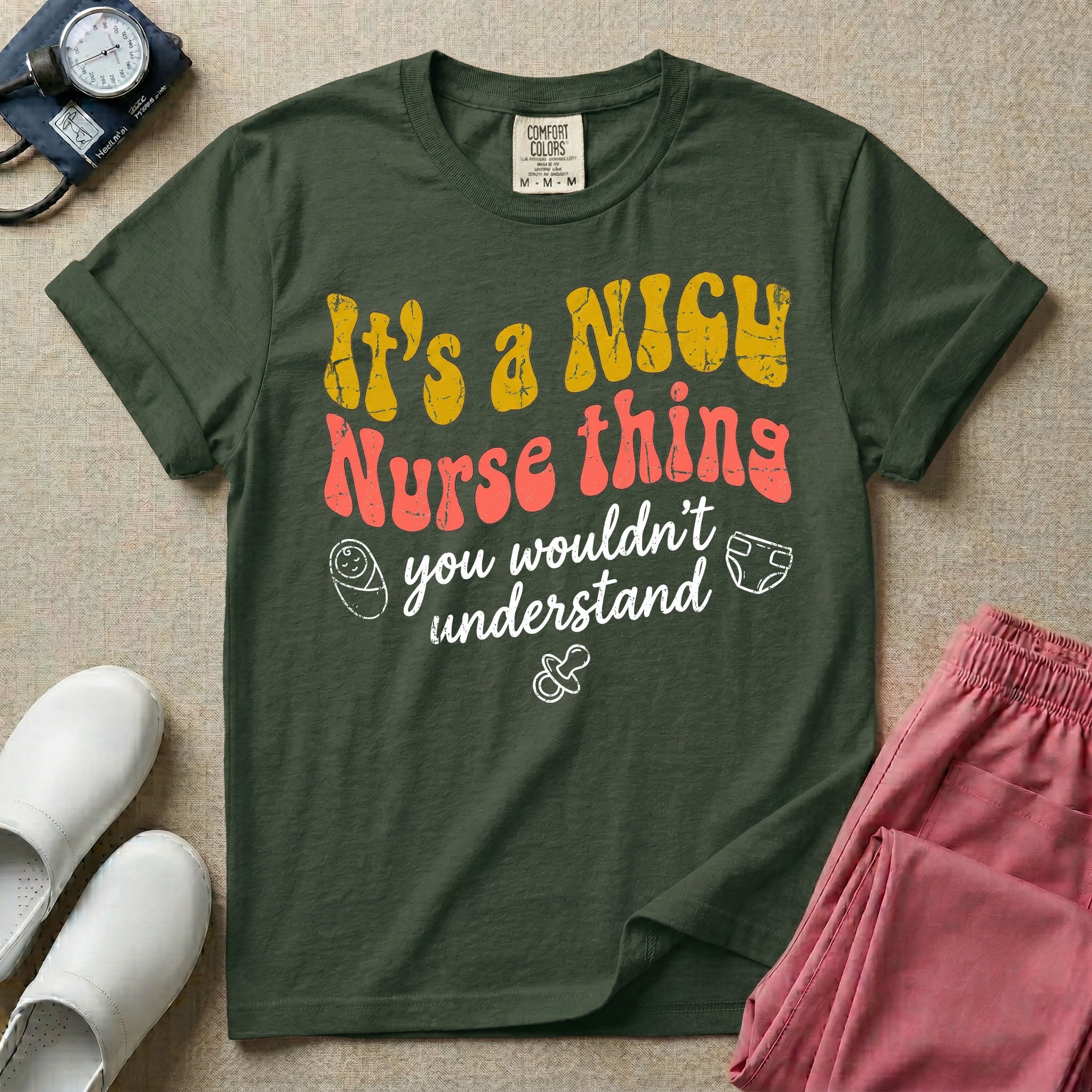It's A NICU Nurse Thing Retro Funny T-Shirt-T-Shirt-HugTee