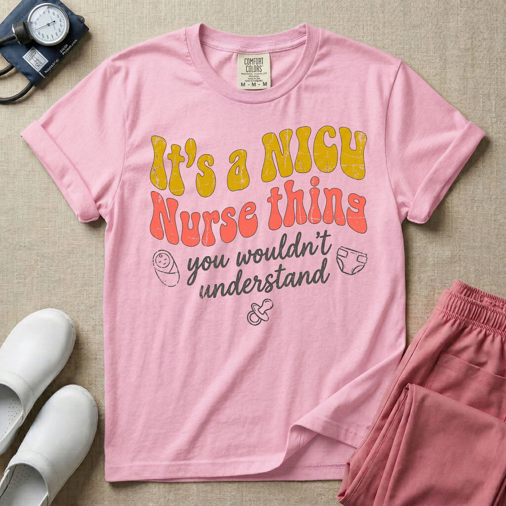 It's A NICU Nurse Thing Retro Funny T-Shirt-T-Shirt-HugTee