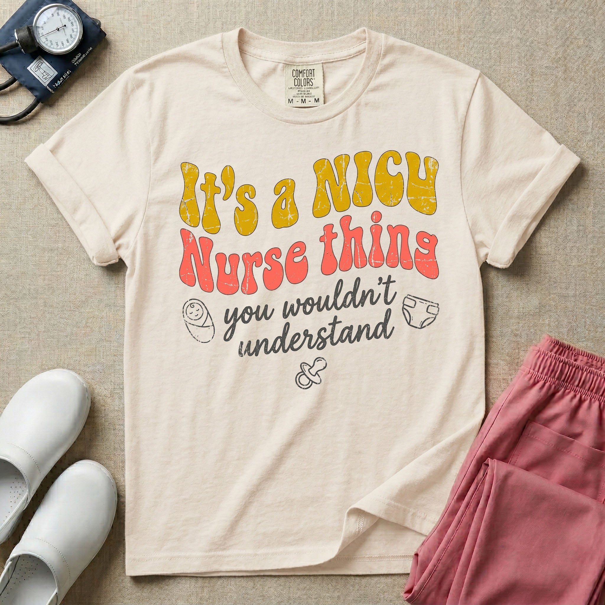 It's A NICU Nurse Thing Retro Funny T-Shirt-T-Shirt-HugTee