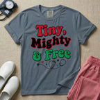 Tiny Mighty And Free Juneteenth NICU Nurse T-Shirt-T-Shirt-HugTee