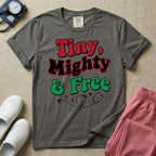 Tiny Mighty And Free Juneteenth NICU Nurse T-Shirt-T-Shirt-HugTee