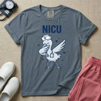 Dabbing Stork NICU Nurse Cute Funny T-Shirt