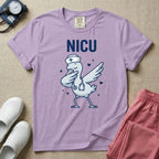 Dabbing Stork NICU Nurse Cute Funny T-Shirt