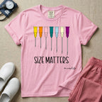 Funny Size Matters IV Gauge Medical Humor T-Shirt-T-Shirt-HugTee