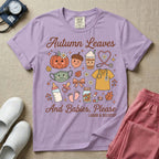 Retro Autumn Leaves And Babies Please Labor and Delivery Nurse Fall T-Shirt-T-Shirt-HugTee