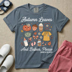 Retro Autumn Leaves And Babies Please Labor and Delivery Nurse Fall T-Shirt-T-Shirt-HugTee