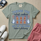 Taking The Cutest Cookies Out Of The Oven Labor and Delivery Christmas Nurse T-Shirt-T-Shirt-HugTee