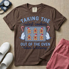 Taking The Cutest Cookies Out Of The Oven Labor and Delivery Christmas Nurse T-Shirt-T-Shirt-HugTee