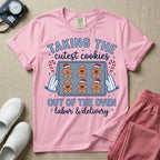 Taking The Cutest Cookies Out Of The Oven Labor and Delivery Christmas Nurse T-Shirt-T-Shirt-HugTee