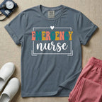 Retro Emergency Nurse Groovy ER Nurse T-Shirt-T-Shirt-HugTee