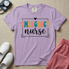 Retro Emergency Nurse Groovy ER Nurse T-Shirt-T-Shirt-HugTee