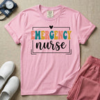 Retro Emergency Nurse Groovy ER Nurse T-Shirt-T-Shirt-HugTee