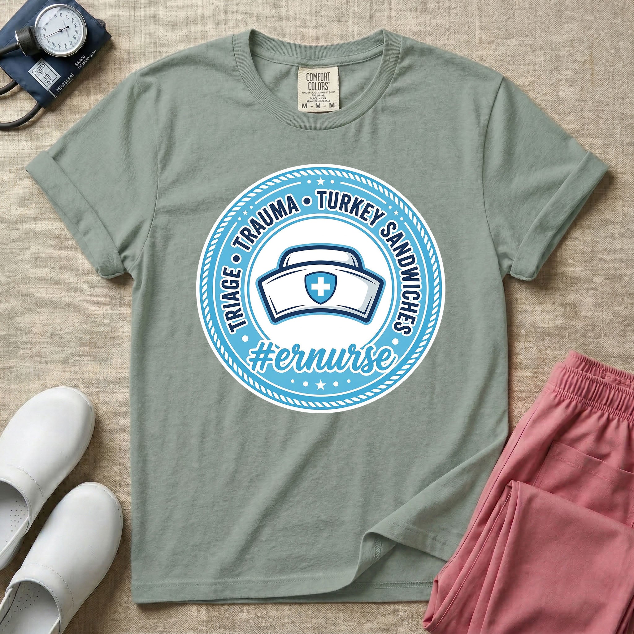 Funny Triage Trauma Turkey Sandwiches Emergency Room ER Nurse T-Shirt-T-Shirt-HugTee