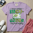 Funny Incugator Tiny But Mighty NICU Nurse T-Shirt-T-Shirt-HugTee