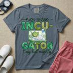 Funny Incugator Tiny But Mighty NICU Nurse T-Shirt-T-Shirt-HugTee