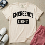 Retro Emergency Dept Collegiate Athletic ER Nurse T-Shirt