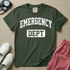 Retro Emergency Dept Collegiate Athletic ER Nurse T-Shirt