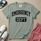 Retro Emergency Dept Collegiate Athletic ER Nurse T-Shirt