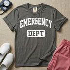Retro Emergency Dept Collegiate Athletic ER Nurse T-Shirt