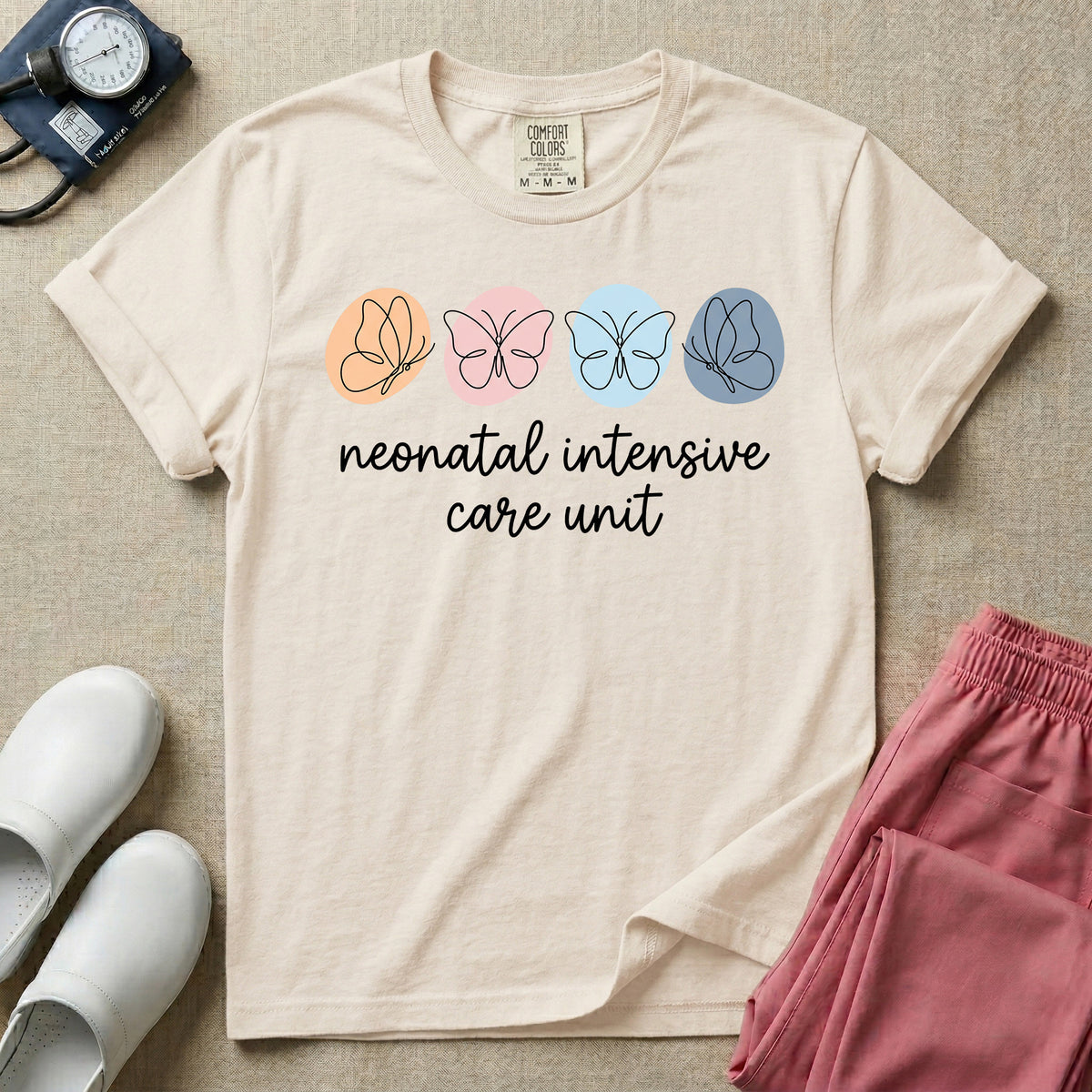 Neonatal Intensive Care Unit Butterfly T-Shirt-T-Shirt-HugTee
