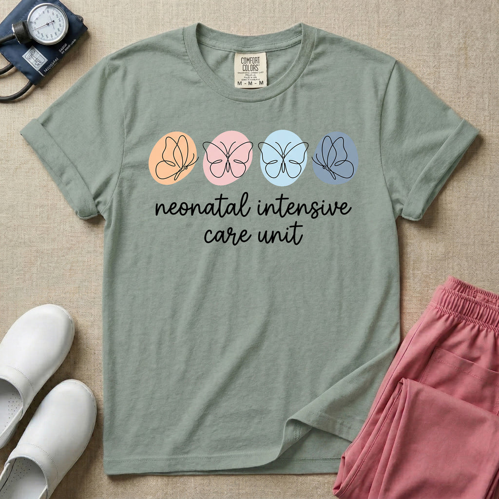Neonatal Intensive Care Unit Butterfly T-Shirt-T-Shirt-HugTee
