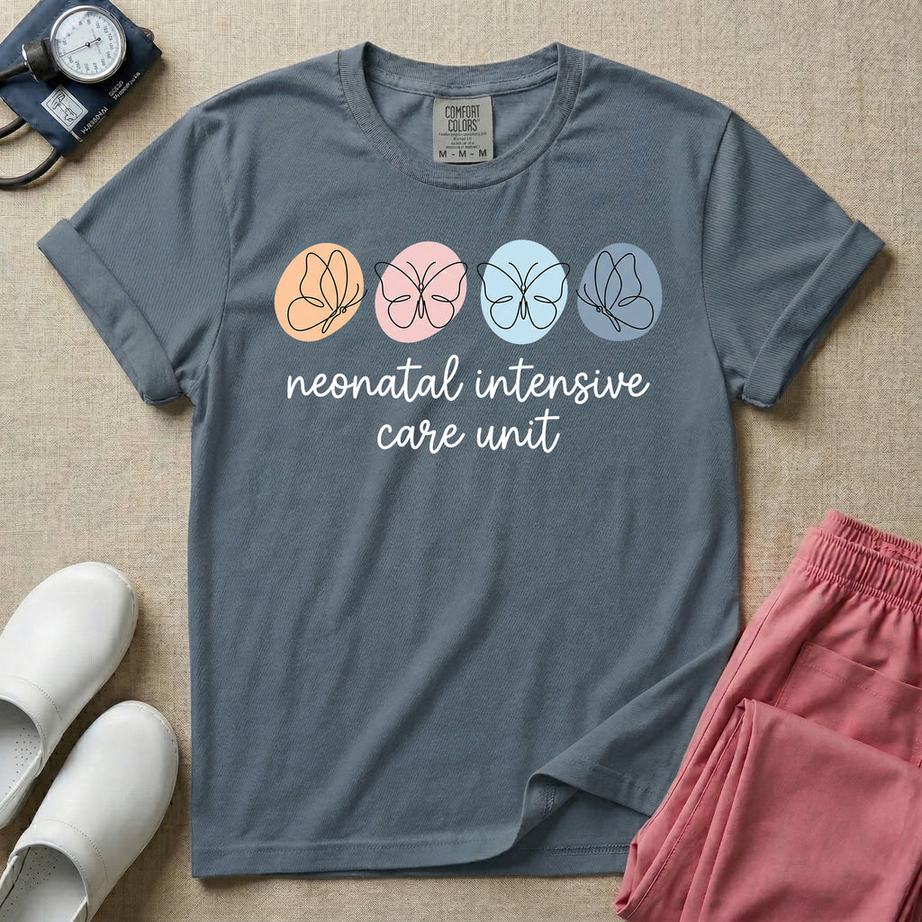 Neonatal Intensive Care Unit Butterfly T-Shirt-T-Shirt-HugTee