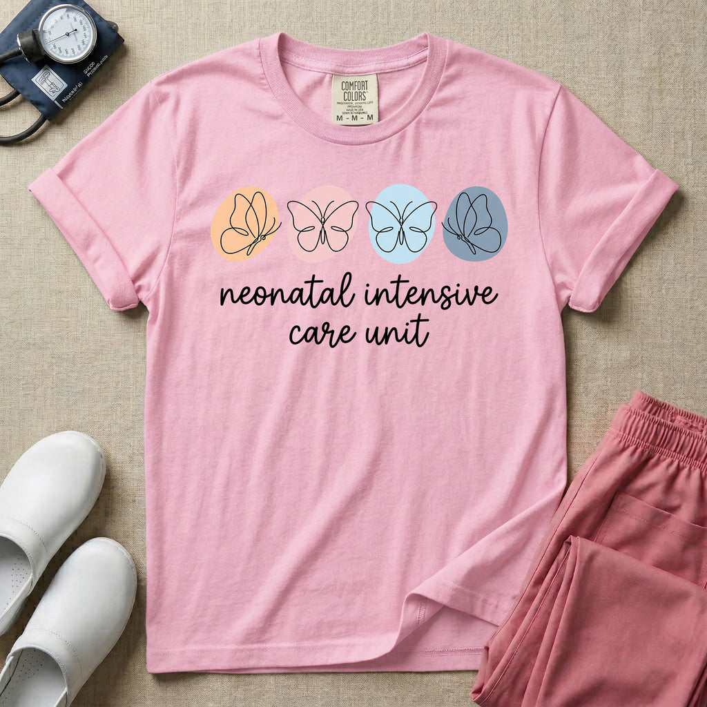 Neonatal Intensive Care Unit Butterfly T-Shirt-T-Shirt-HugTee