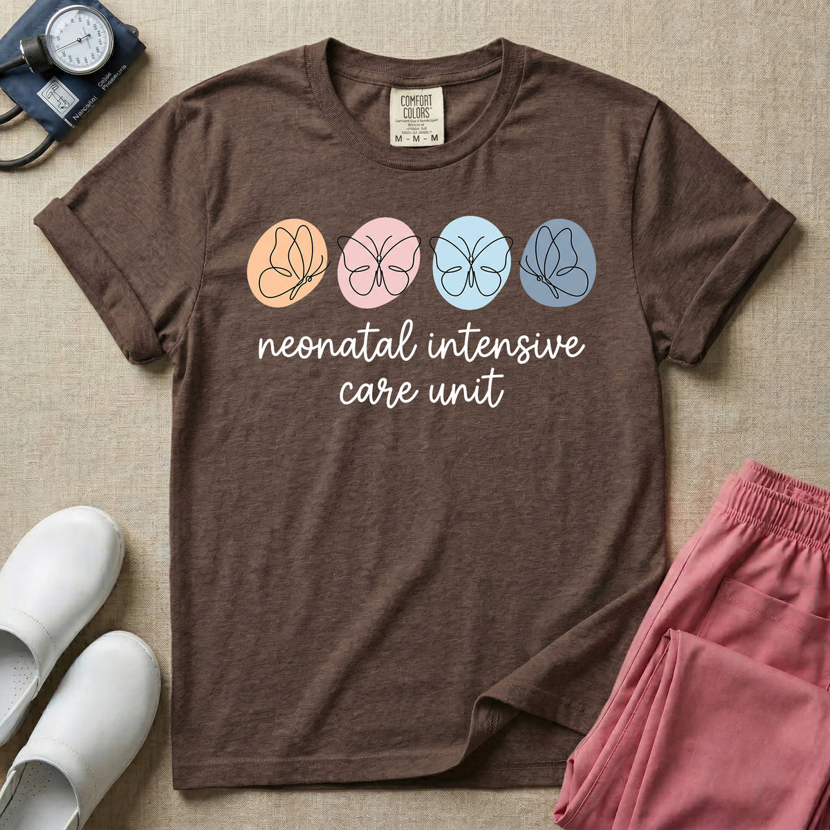 Neonatal Intensive Care Unit Butterfly T-Shirt-T-Shirt-HugTee