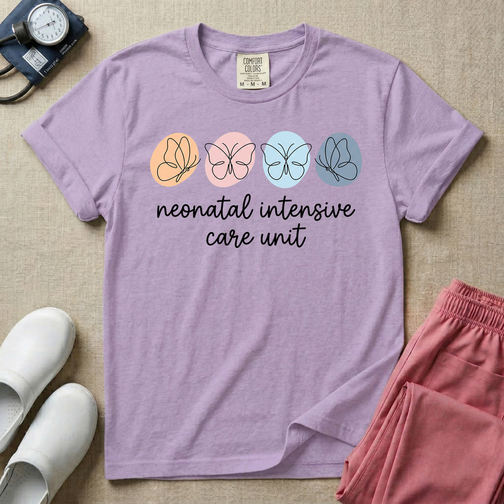 Neonatal Intensive Care Unit Butterfly T-Shirt-T-Shirt-HugTee