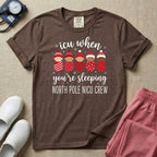 North Pole NICU Crew ICU When You're Sleeping Christmas T-Shirt-T-Shirt-HugTee