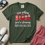 North Pole NICU Crew ICU When You're Sleeping Christmas T-Shirt-T-Shirt-HugTee