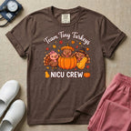 Team Tiny Turkeys NICU Crew Fall Thanksgiving T-Shirt-T-Shirt-HugTee