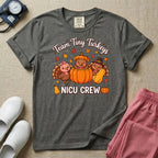 Team Tiny Turkeys NICU Crew Fall Thanksgiving T-Shirt-T-Shirt-HugTee