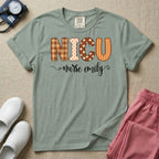 Personalized NICU Nurse Fall Plaid Retro T-Shirt-T-Shirt-HugTee