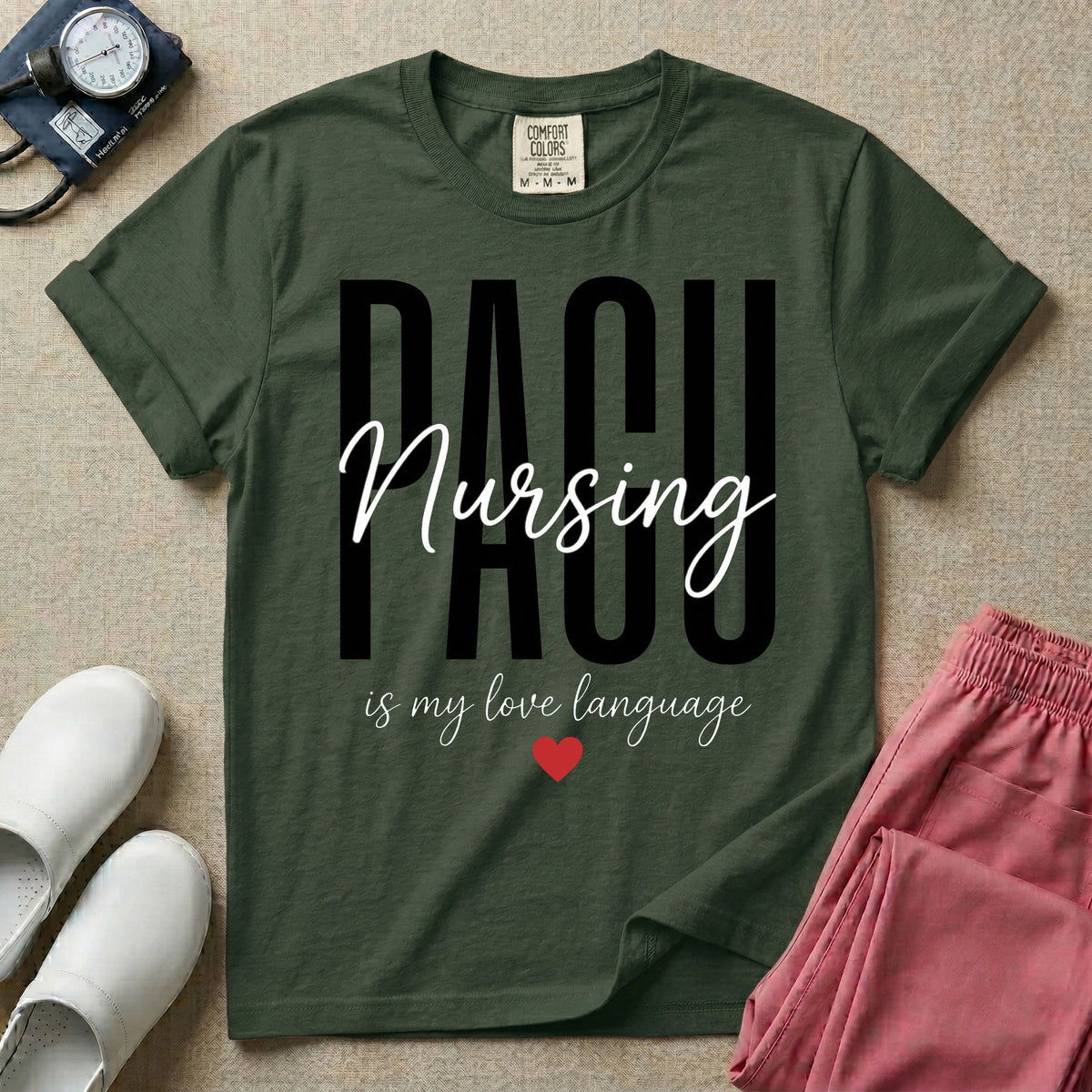 PACU Nursing Is My Love Language T-Shirt-T-Shirt-HugTee