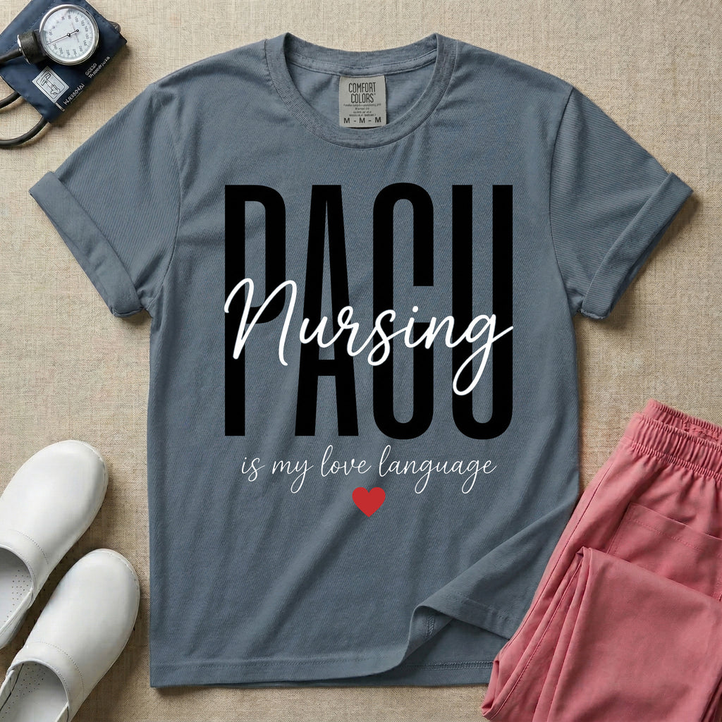 PACU Nursing Is My Love Language T-Shirt-T-Shirt-HugTee