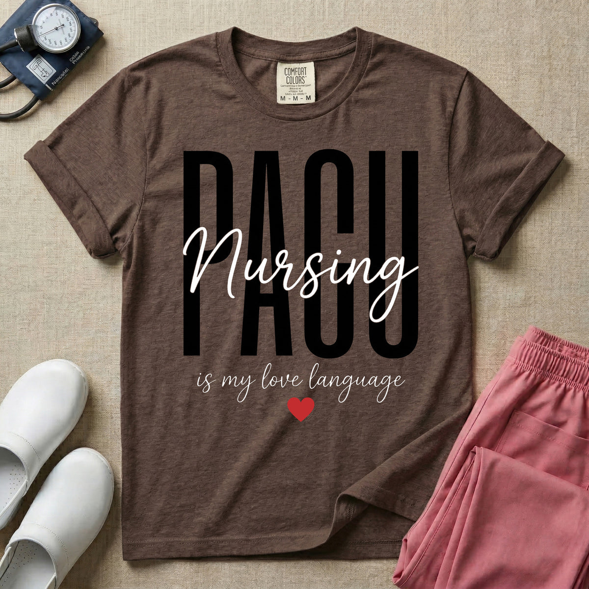 PACU Nursing Is My Love Language T-Shirt-T-Shirt-HugTee