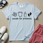 Purple for Preemies NICU Nurse Prematurity Awareness T-Shirt-T-Shirt-HugTee