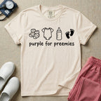 Purple for Preemies NICU Nurse Prematurity Awareness T-Shirt-T-Shirt-HugTee
