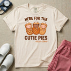 Here For The Cutie Pies NICU Crew Fall Thanksgiving T-Shirt-T-Shirt-HugTee