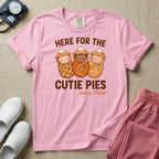 Here For The Cutie Pies NICU Crew Fall Thanksgiving T-Shirt-T-Shirt-HugTee