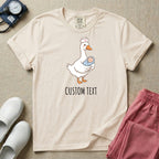 Personalized Nurse Goose Holding Swaddled Baby T-Shirt-T-Shirt-HugTee