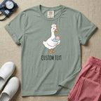 Personalized Nurse Goose Holding Swaddled Baby T-Shirt-T-Shirt-HugTee