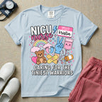 Personalized NICU Nurse Name Caring For The Tiniest Warriors T-Shirt-T-Shirt-HugTee