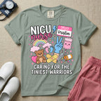 Personalized NICU Nurse Name Caring For The Tiniest Warriors T-Shirt-T-Shirt-HugTee