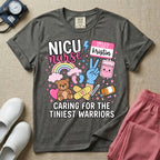 Personalized NICU Nurse Name Caring For The Tiniest Warriors T-Shirt-T-Shirt-HugTee
